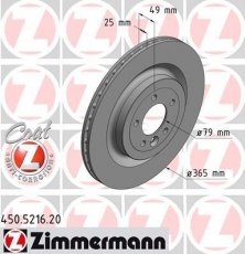 Гальмівний диск 450.5216.20 Zimmermann фото 1