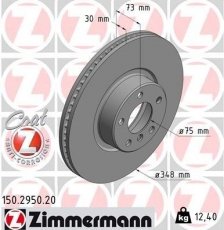 Тормозной диск 150.2950.20 Zimmermann фото 1