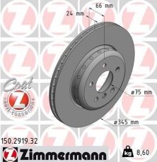 Купити 150.2919.32 Zimmermann Гальмівні диски 4 серія (Ф32, Ф33, Ф36) (1.5, 2.0, 3.0)