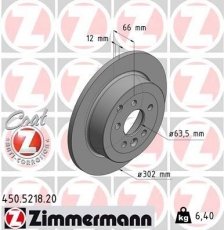 Тормозной диск 450.5218.20 Zimmermann фото 1