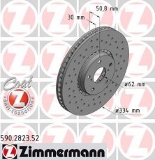 Купити 590.2823.52 Zimmermann Гальмівні диски Лексус ІС (200, 250, 300) (2.0, 2.5, 3.0)