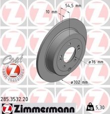Купить 285.3532.20 Zimmermann Тормозные диски Туксон (1.6, 1.7, 2.0)