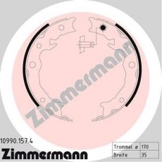 Купить 10990.157.4 Zimmermann Тормозные колодки  Forester (2.0 D, 2.0 X, 2.0 XT) 