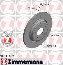 Купить 100.3379.20 Zimmermann Тормозные диски Ауди А4 Б9 (1.4, 2.0, 3.0)