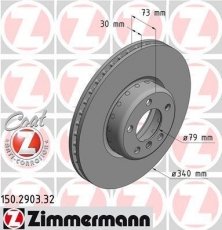 Тормозной диск 150.2903.32 Zimmermann фото 1