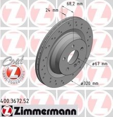 Купить 400.3672.52 Zimmermann Тормозные диски CL-Class CLS (CLS 500, CLS 500 4-matic)