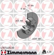 Тормозной диск 470.5405.00 Zimmermann фото 1