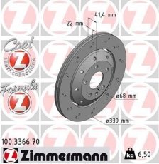 Гальмівний диск 100.3366.70 Zimmermann фото 1