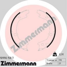 Купить 10990.158.7 Zimmermann Тормозные колодки  Magentis (2.0, 2.5, 2.7) 