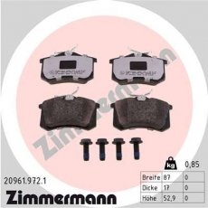 Тормозная колодка 20961.972.1 Zimmermann –  фото 1
