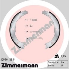 Тормозная колодка 10990.159.9 Zimmermann –  фото 1