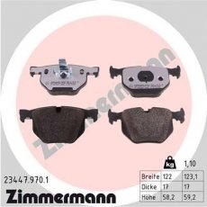 Купить 23447.970.1 Zimmermann Тормозные колодки  BMW E65 (E65, E66) (3.0, 3.6, 3.9) 