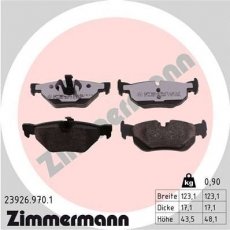 Купить 23926.970.1 Zimmermann Тормозные колодки  БМВ Е81 (1.6, 2.0, 3.0) 