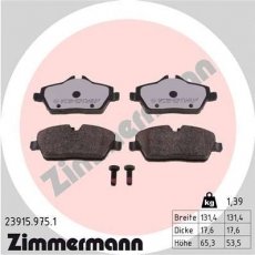 Купить 23915.975.1 Zimmermann Тормозные колодки  БМВ Е81 (1.6, 2.0) 