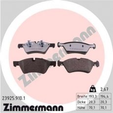 Купить 23925.910.1 Zimmermann Тормозные колодки  Mercedes 211 (3.0, 3.5, 5.0, 5.5) 