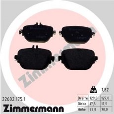 Купить 22602.175.1 Zimmermann Тормозные колодки  GL-CLASS GLC (AMG 63 4-matic+, AMG 63 S 4-matic+) 