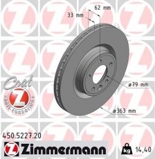 Купити 450.5227.20 Zimmermann Гальмівні диски