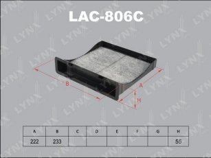 Салонный фильтр LAC-806C LYNXauto фото 1