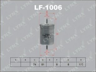 Паливний фільтр LF-1006 LYNXauto фото 1