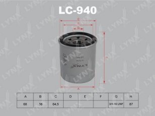 Масляный фильтр LC-940 LYNXauto –  фото 1