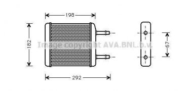 Купить DW6024 AVA QUALITY COOLING Радиатор печки Matiz (0.8, 1.0)