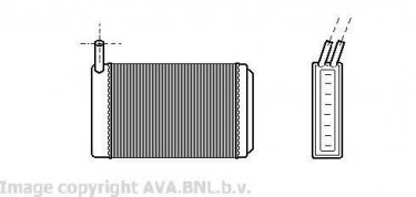 Купить VW6061 AVA QUALITY COOLING Радиатор печки Пассат (Б2, Б3, Б4)