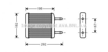 Купить DWA6024 AVA QUALITY COOLING Радиатор печки Matiz (0.8, 1.0)