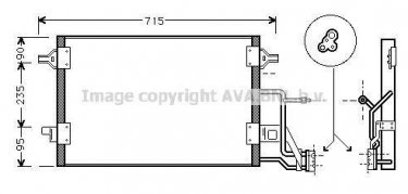 Купить AI5173 AVA QUALITY COOLING Радиатор кондиционера Passat B5 (1.9, 2.5)