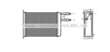 Купить CN6128 AVA QUALITY COOLING Радиатор печки Boxer