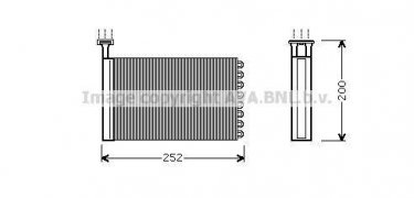Купить FD6164 AVA QUALITY COOLING Радиатор печки Мондео 1 (1.6, 1.8, 2.0, 2.5)