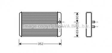 Купить FTA6265 AVA QUALITY COOLING Радиатор печки Boxer (1.9, 2.0, 2.2, 2.4, 2.8)