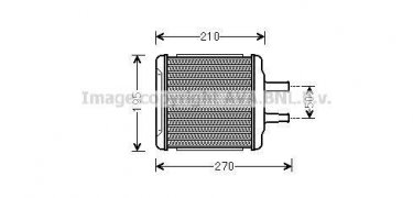 Купить DWA6088 AVA QUALITY COOLING Радиатор печки Nubira (1.4, 1.6, 1.8, 2.0)