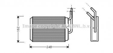 Купити RT6220 AVA QUALITY COOLING Радіатор печі Twingo (1, 2) (1.2, 1.2 16V)
