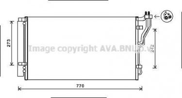 Купити HYA5246D AVA QUALITY COOLING Радіатор кондиціонера Sonata 2.0