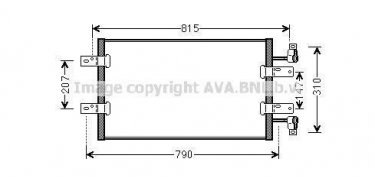 Купити RTA5451 AVA QUALITY COOLING Радіатор кондиціонера Трафік 2 (2.0, 2.5)