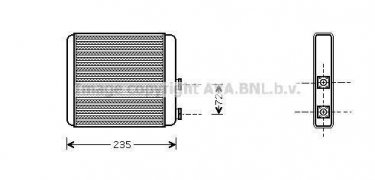 Купить OL6321 AVA QUALITY COOLING Радиатор печки Zafira (A, B, C)