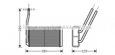 Купить AU6177 AVA QUALITY COOLING Радиатор печки Фрилендер (1.8 i 16V, 2.0 DI)