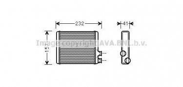 Купить CN6286 AVA QUALITY COOLING Радиатор печки Citroen C3