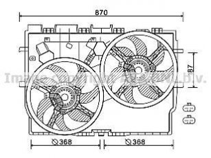 Вентилятор охлаждения FT7583 AVA QUALITY COOLING фото 1
