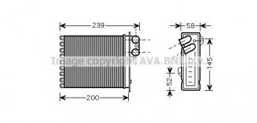 Купить RTA6398 AVA QUALITY COOLING Радиатор печки Сандеро (1, 2) (1.4, 1.6)