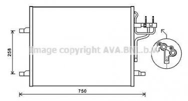 Купить FDA5483 AVA QUALITY COOLING Радиатор кондиционера Kuga 1 (2.0 TDCi, 2.5)