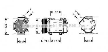 Купити RTAK281 AVA QUALITY COOLING Компресор кондиціонера Symbol