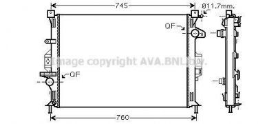 Купить FDA2422 AVA QUALITY COOLING Радиатор охлаждения двигателя XC70 (2.0, 2.4)