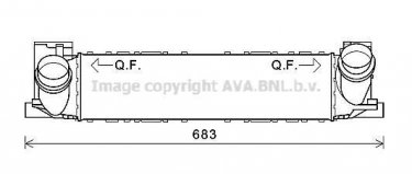 Купить BWA4464 AVA QUALITY COOLING Интеркулер БМВ Ф30 (Ф30, Ф31, Ф35, Ф80) (1.6, 2.0)