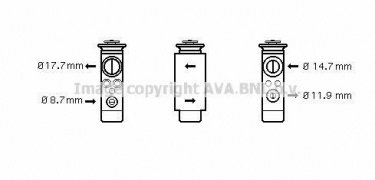 Купити OL1412 AVA QUALITY COOLING Клапан кондиціонера