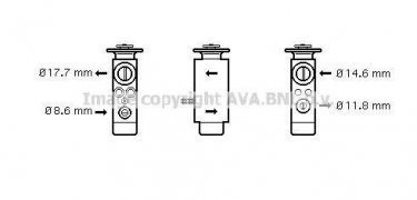 Купити MS1094 AVA QUALITY COOLING Клапан кондиціонера