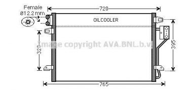 Купити CR5106 AVA QUALITY COOLING Радіатор кондиціонера Крайслер