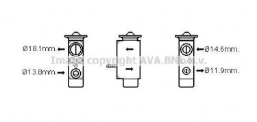 Купити FD1492 AVA QUALITY COOLING Клапан кондиціонера