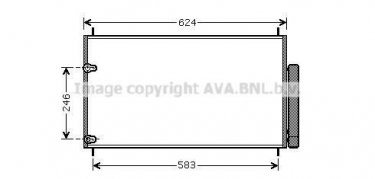 Купити TOA5405D AVA QUALITY COOLING Радіатор кондиціонера Avensis T27 (1.6, 1.8, 2.0, 2.2)