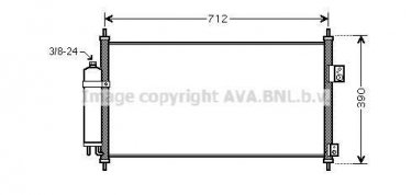 Купити DN5263D AVA QUALITY COOLING Радіатор кондиціонера X-Trail (2.0, 2.5)